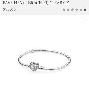Pandora bracelet Pave heart